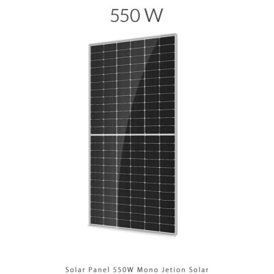 پنل خورشیدی 550 وات مونو کریستال برند JETION SOLAR