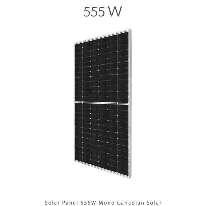 پنل خورشیدی 555 وات مونو کریستال برند CANADIAN SOLAR
