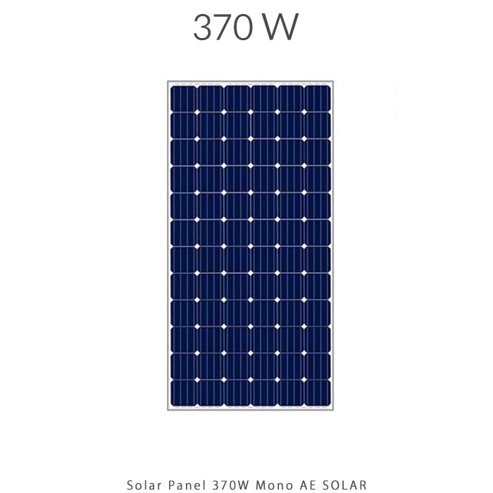 پنل خورشیدی 370 وات مونو کریستال AE SOLAR