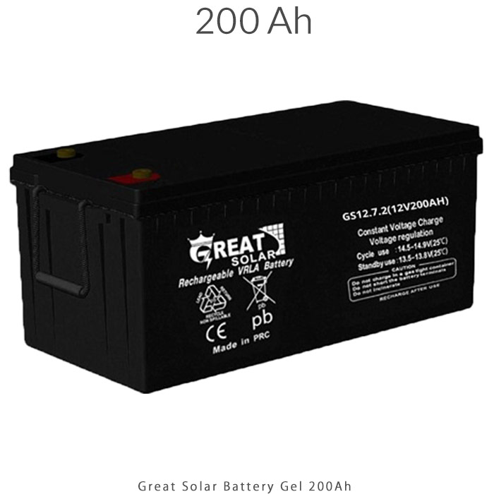 باتری 200 آمپر ساعت برند Great Solar