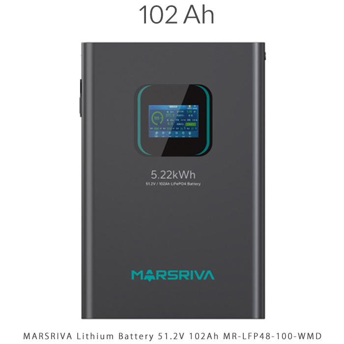 باتری لیتیوم 5 کیلووات ساعت برند MARSRIVA مدل MR-LFP48-100-WMD