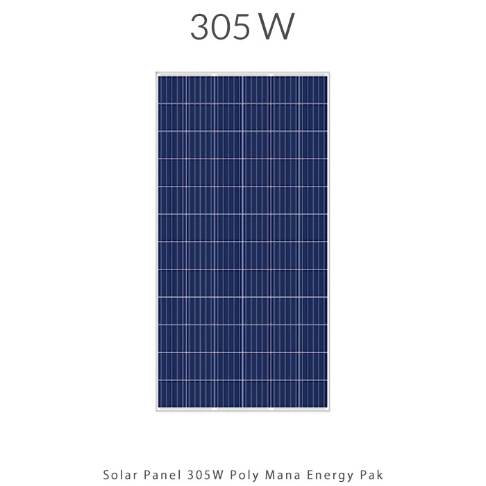 پنل خورشیدی 305 وات پلی کریستال برند MANA ENERGY