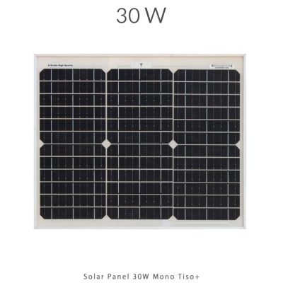 پنل خورشیدی 30 وات مونو کریستال برند TISO+