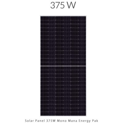 پنل خورشیدی 375 وات مونو کریستال برند MANA ENERGY