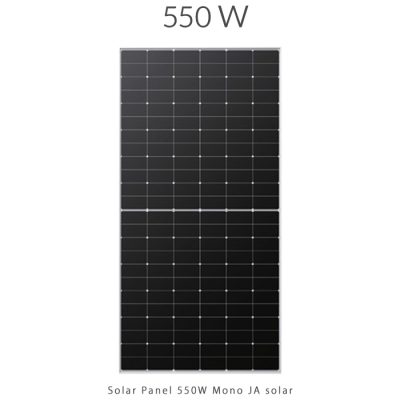 پنل خورشیدی 550 وات مونو کریستال برند JA SOLAR