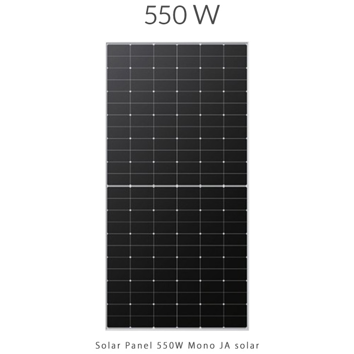 پنل خورشیدی 550 وات مونو کریستال برند JA SOLAR
