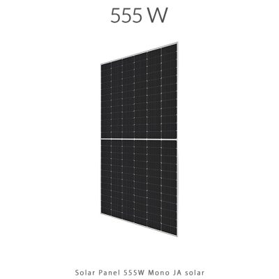 پنل خورشیدی 555 وات مونو کریستال برند JA SOLAR