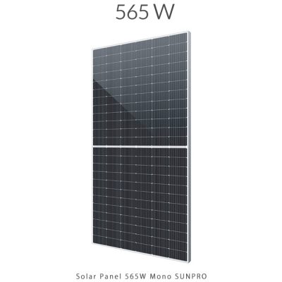 پنل خورشیدی 565 وات مونو کریستال برند SUNPRO