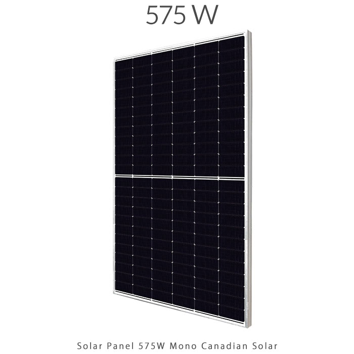 پنل خورشیدی 575 وات مونو کریستال مدل N-Type برند CANADIAN SOLAR