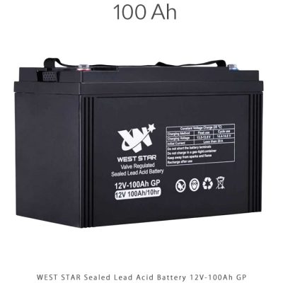 باتری 100 آمپر ساعت Sealed Lead Acid برند WEST STAR