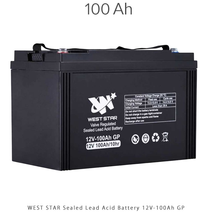 باتری 100 آمپر ساعت Sealed Lead Acid برند WEST STAR